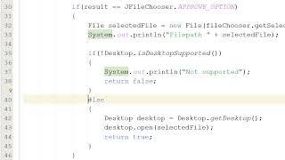 How to Select and Open a File Using Java JFileChooser (Simple)