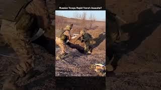 Russian Troops Practice Trench Assaults on Bikes!