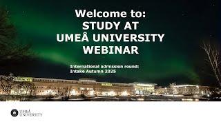 Study at Umeå University