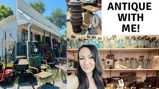 Antique Store Shop with Me | Antiquing for Resell | Industrial Farmhouse Decor