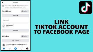 How to Link Tiktok to Facebook Page