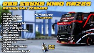 OBB SOUND HINO RN 285 SUOSS SPOK SPOK BUSSID V4.1 TERBARU