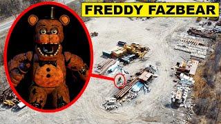 (FREDDY FAZBEAR IS REAL) DRONE CATCHES FREDDY FAZBEAR AT ABANDONED JUNKYARD | FIVE NIGHTS AT FREDDYS