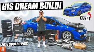 Surprising our EMPLOYEE with his DREAM CAR BUILD! (Full Transformation): Subaru WRX (2016)