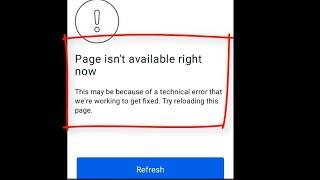 How to fix Page isn't available right now This may be because of a technical error Instagram