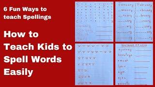 How to Teach Spellings to Kindergarten, UKG, Grade -1 Kids Easily | Teach your Child to Spell Words