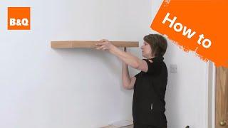 How to put up a floating shelf