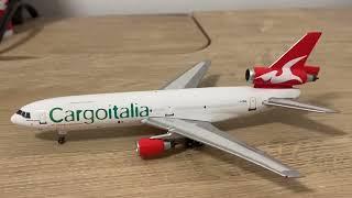 Super Rare Gemini Jets CargoItalia McDonnell Douglas DC-10F 1:400 Scale Unboxing