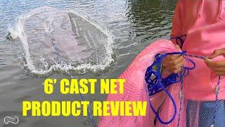 6 FOOT CAST NET BY OCEAN MASTER   PRODUCT REVIEW AND FIELD TEST