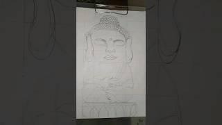 Gautam Buddha drawing ️‍️️ #art #drawing #youtubeindia #shots #youtubeshorts #buddha