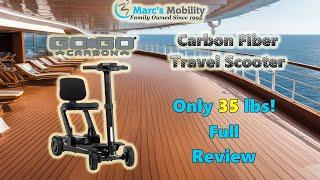 GoGo Carbon - Lightest Folding Travel Scooter - Only 35 lbs! - Full Review and Demonstration