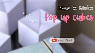 DIY Easy Pop up cube tutorial || Make jumping cubes at home  Best surprise gift