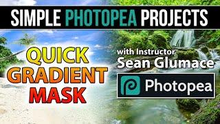 Quick Gradient Mask in Photopea - Simple Photopea Projects