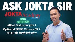 Ask Jokta Sir | LIVE  QNA SESSION | Jokta Acdemy #hpallied #dharamshala #shimla