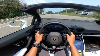 LAMBORGHINI HURACAN EVO SPYDER POV TEST DRIVE *FULL SEND*