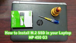 How to Install M.2 SSD in your Laptop HP 450 G3