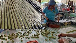 Cận cảnh quy trình quy trình cắt kẹo dừa Bến Tre cực đỉnh