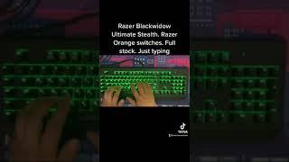 Razer Blackwidow Ultimate Stealth. Razer Orange switches