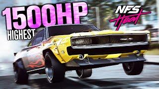 Need for Speed Heat - 1500HP+ Highest Horsepower Car!! (Dodge Charger Customization)