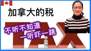 移民加拿大| 加拿大的日常税务。什么东西可以避税？什么是地产税？How much tax do you pay in Canada?