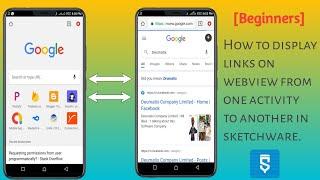 [Beginners] How to display links on webview from one activity to another in sketchware.