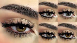 4 eyeliner styles اربع طرق ايلاينر لتوسيع العين