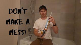 How to Caulk a Tub with Silicone