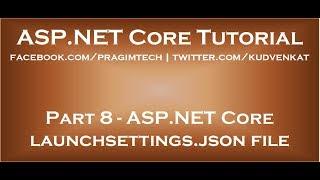 ASP NET Core launchsettings json file