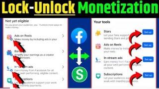 Facebook Monetization Tools Locked To Unlock Process | Fb Tools Lock problem