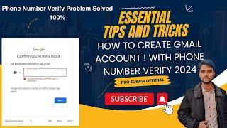 How To Make Gmail Account (2024) | Cannot Use Phone Number For Verification | Prozubair