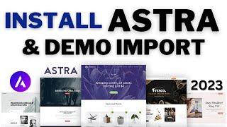 How to Install Astra Theme in WordPress and Import Demo Templates by @FreelancerMannan