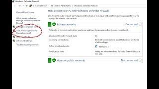 How to turn off windows defender firewall in windows 10