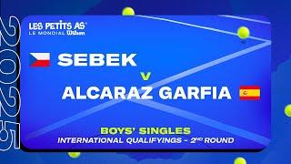 Les Petits As 2025 | Boys International Qualifications R2 | Filip SEBEK vs. Jaime ALCARAZ GARFIA