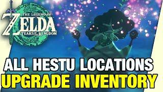 ALL HESTU LOCATIONS! How to Upgrade Inventory Slots! Zelda Tears of the Kingdom HETSU