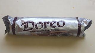 Unpacking Doreo LIKE Oreo Dark Fantasy Black Chocolate Sandwich Cream ASMR 