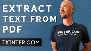 How To Extract Text From PDF Files - Tkinter Projects 6