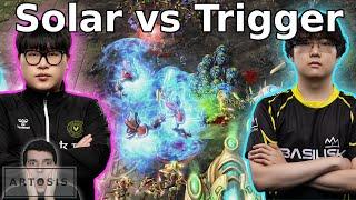 SICKEST defense! -Trigger vs Solar - Bo3 - (StarCraft 2)