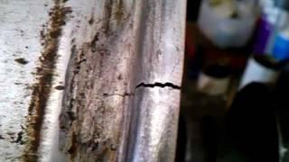 Cracked alloy wheel repair