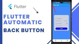 Make Flutter Autogenerated Back Button To Appear In Your App