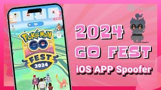 [iOS App] Fake GPS | How to Play Pokémon GO Fest 2024 at home/without walking | Time in Sendai Japan