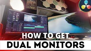 How to get Dual Monitors in DaVinci Resolve Studio 18