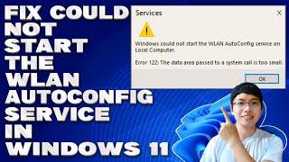 How To Fix Could Not Start the WLAN Autoconfig Service in Windows 10/11  [Solution]