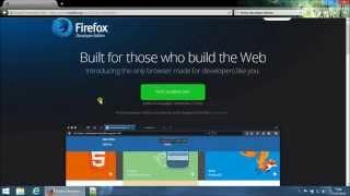 Install firefox developer edition