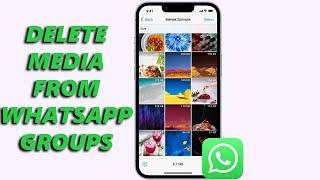 How To Delete All Photos & Videos From WhatsApp Group (iPhone)