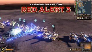 Red Alert 3 Corona MOD Celestial Empire Vs 3 Insane Boosted AI in Tanks Only MAP!