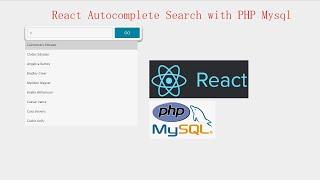 React Autocomplete Search with PHP Mysql