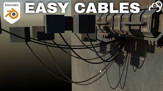 How to make hanging cables in Blender SUPER EASY