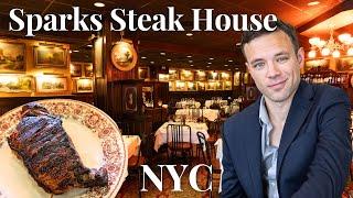 Eating at Sparks Steak House. Best Steak in NYC at a Former Mob Spot?