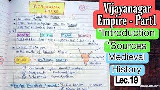 Sources & Introduction || Vijaynagar Empire || Medieval History || Lec.19 || An Aspirant !