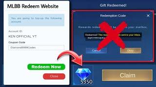 New Website Link for FREE DIAMONDS Redemption Codes | Easy & Fast to Redeem MLBB Codes